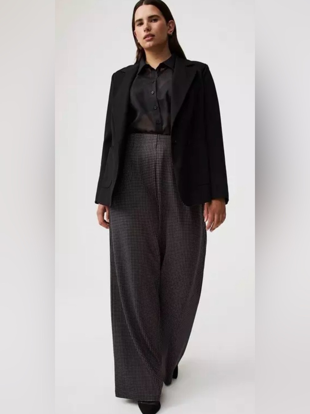 Pull-On Wide-Leg Lightweight Ponte Pant. 2X